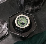 Shock GBM-2100A Green Dial Black Silicon Strap Generic watch